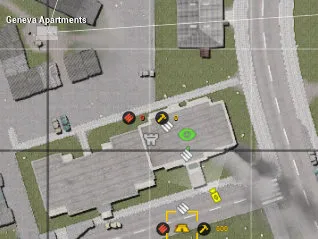 Map view of the tower block south of Geneva Apartments
